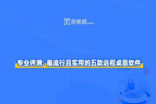 局域網(wǎng)遠(yuǎn)程桌面軟件 最流行且實用的五款遠(yuǎn)程桌面軟件